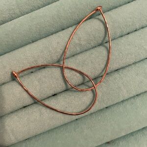 Rose Gold Teardrop Earrings